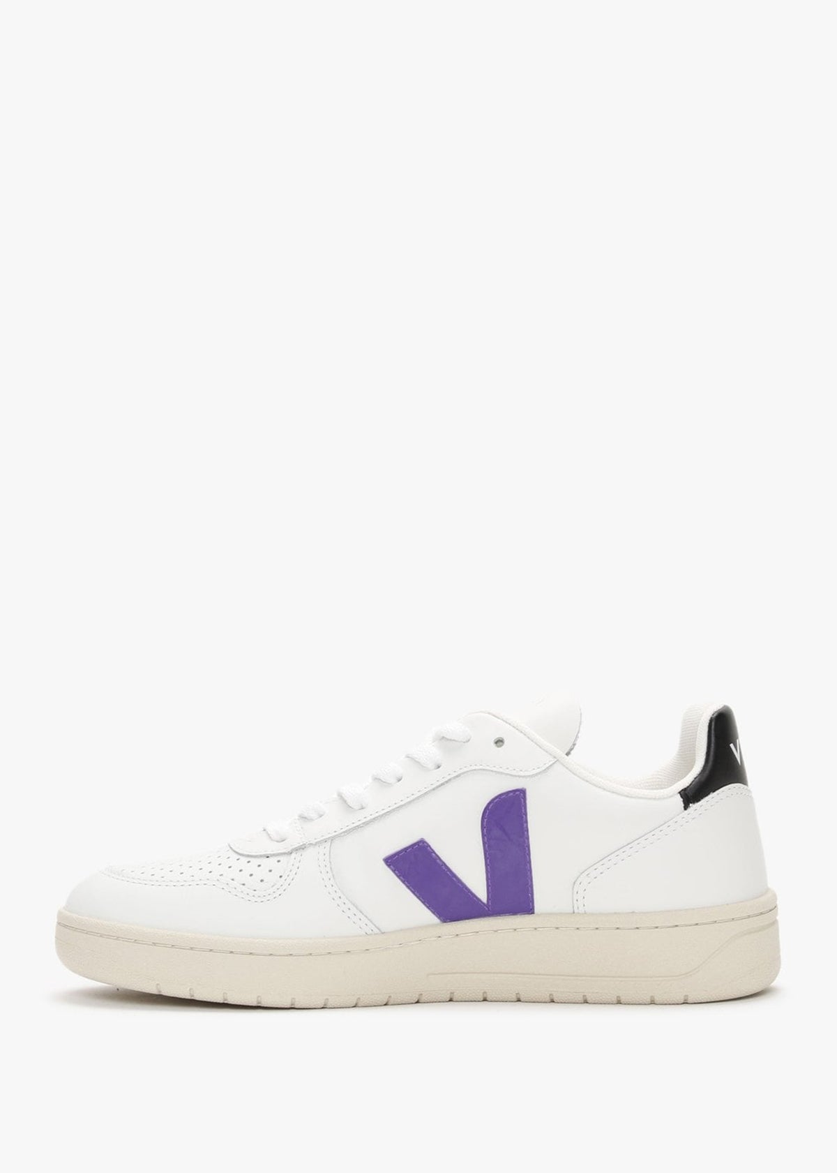 V-10 Leather Extra White Purple Black Trainers
