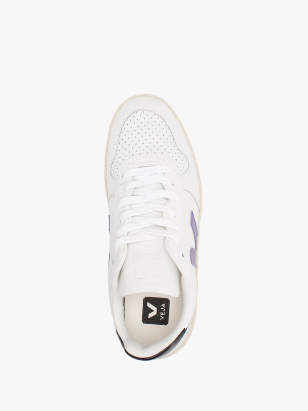 V-10 Leather Extra White Purple Black Trainers