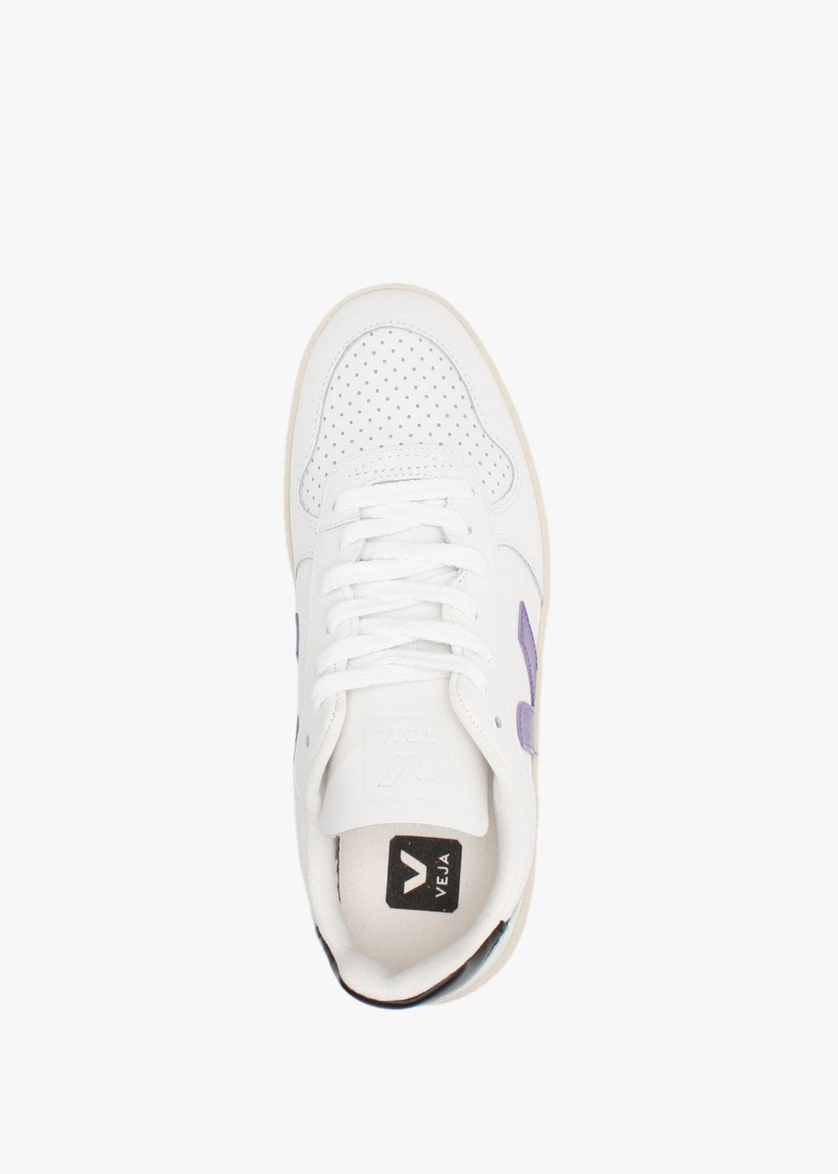 V-10 Leather Extra White Purple Black Trainers