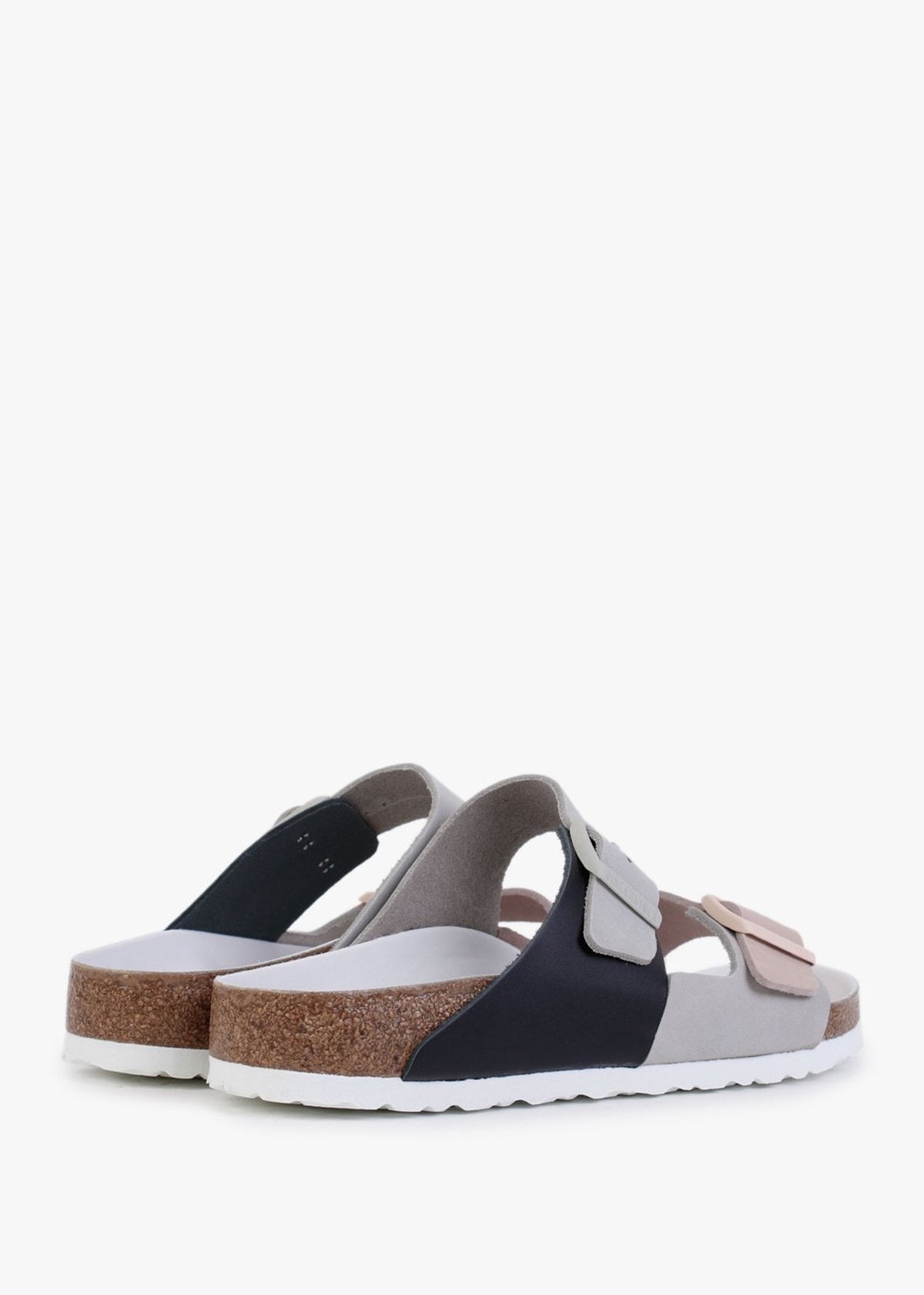 Arizona Split Mineral Light Rose Leather Two Bar Mules