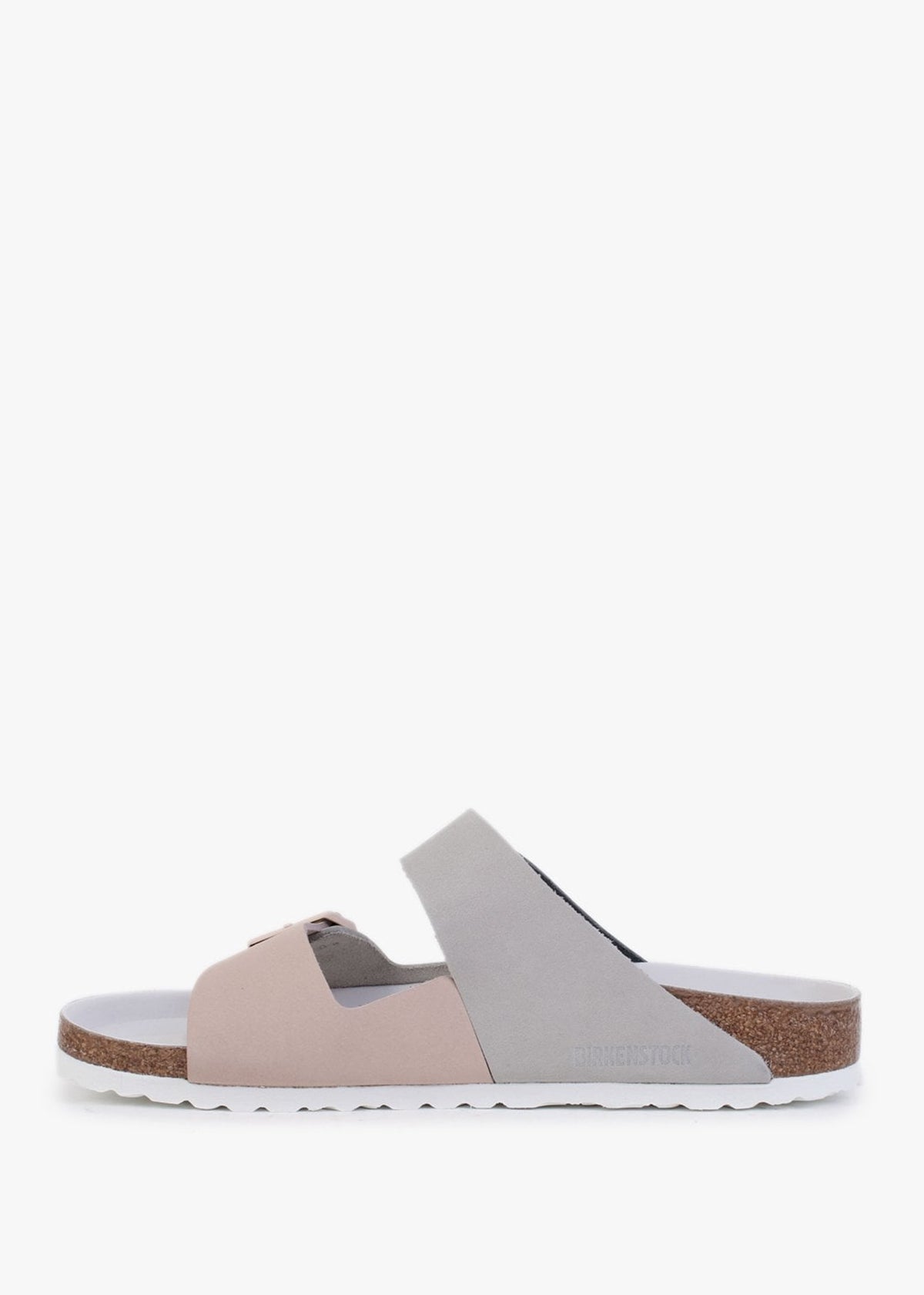 Arizona Split Mineral Light Rose Leather Two Bar Mules