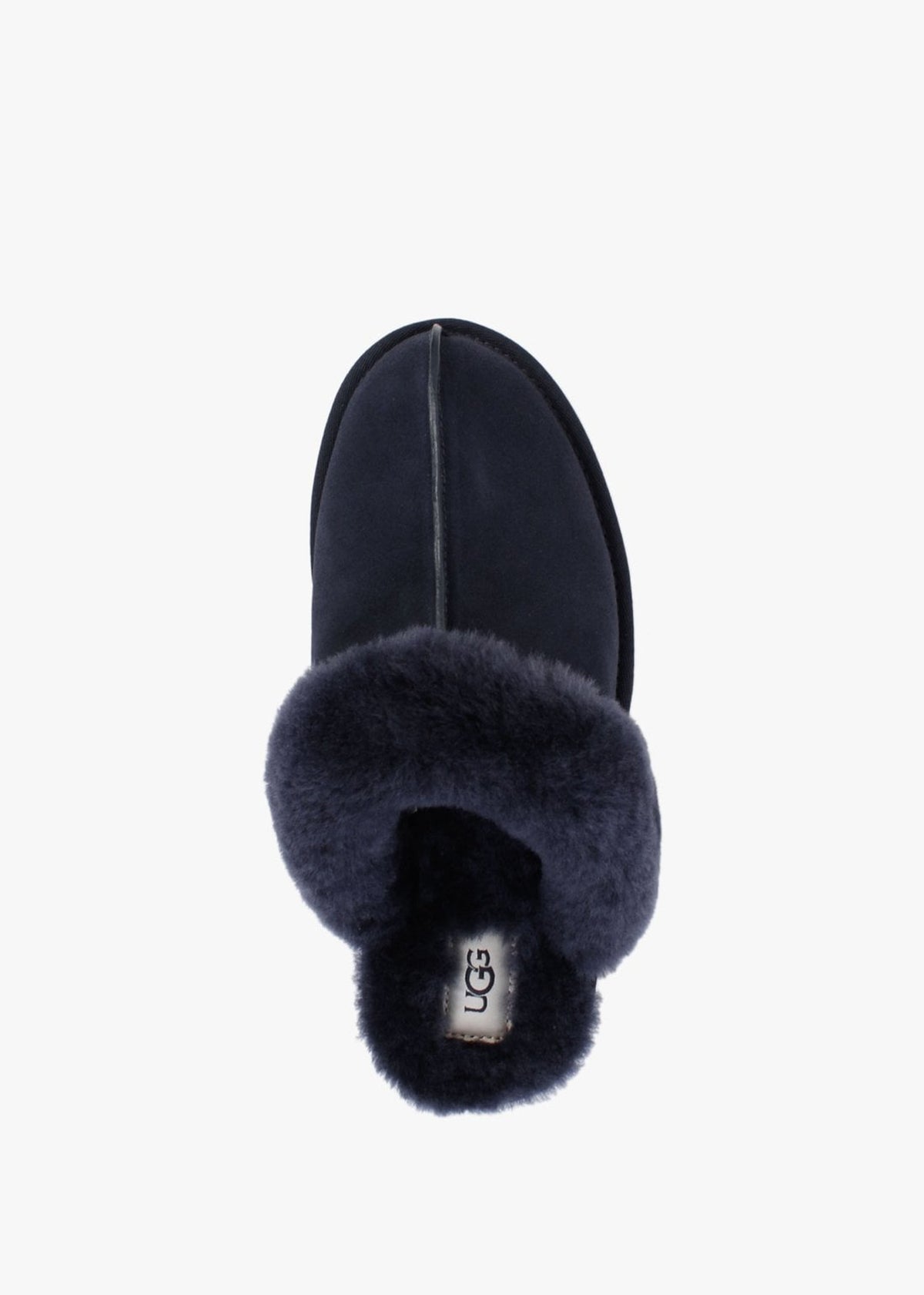 Women's Scuffette Navy Shearling Slippers