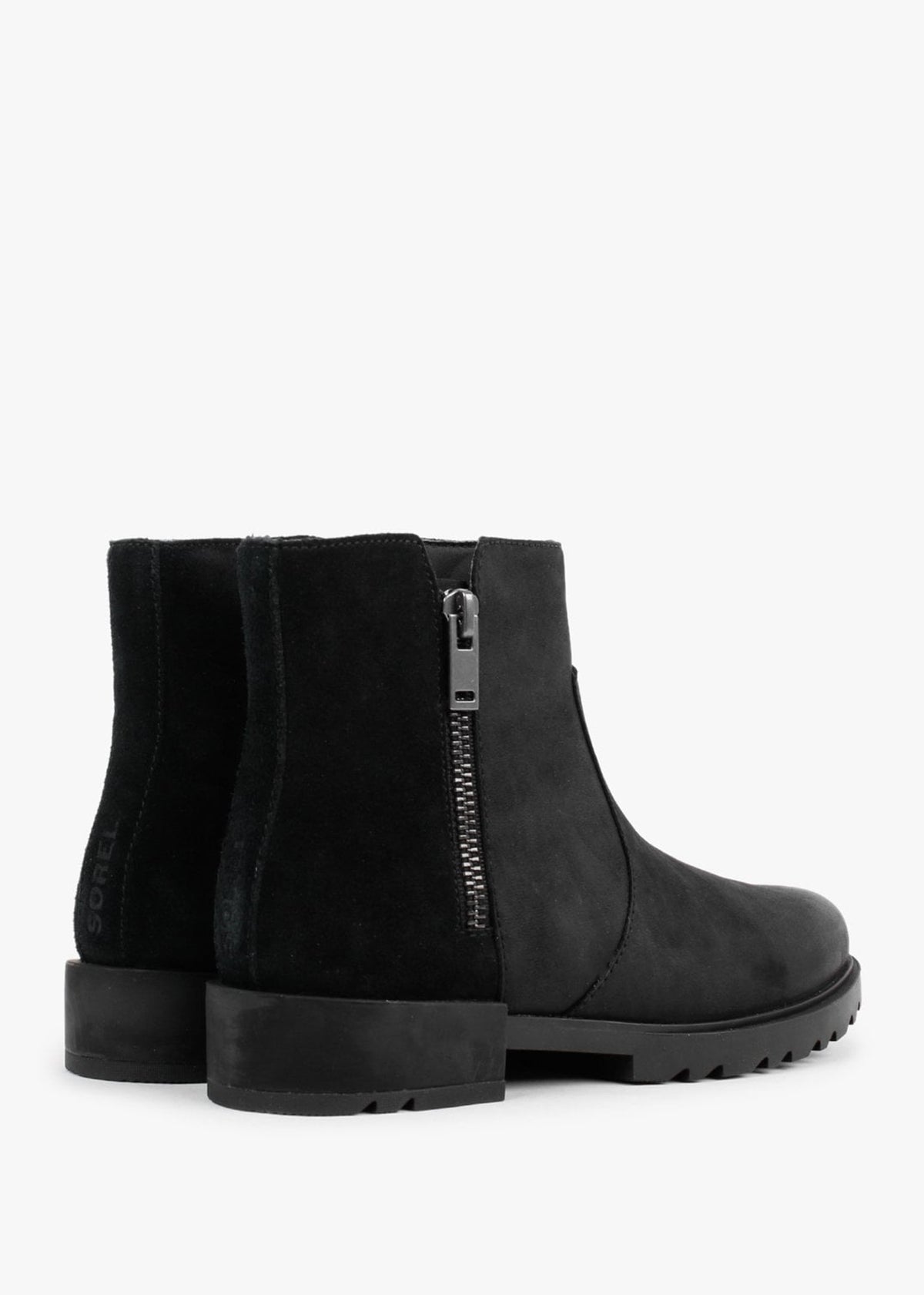 Emelie II Zip Black Sea Salt Leather Waterproof Ankle Boots