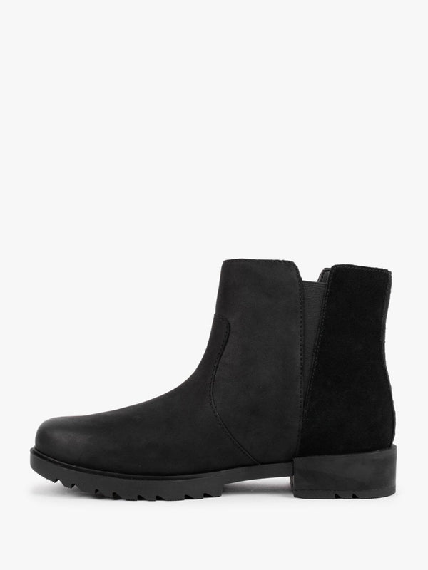 Emelie II Zip Black Sea Salt Leather Waterproof Ankle Boots