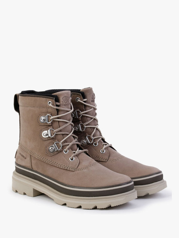 Lennox Street Omega Taupe Light Grey Leather Waterproof Boots