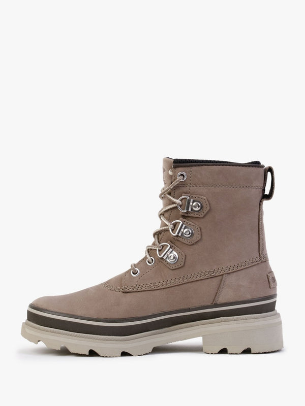 Lennox Street Omega Taupe Light Grey Leather Waterproof Boots