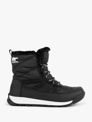 Whitney II Black Nylon Short Lace Ankle Boots