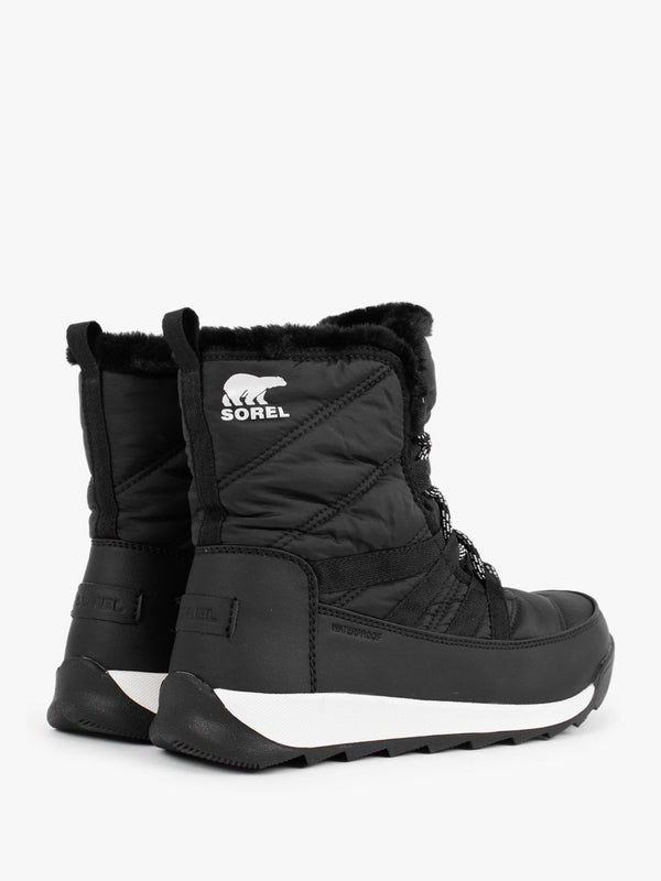 Whitney II Black Nylon Short Lace Ankle Boots