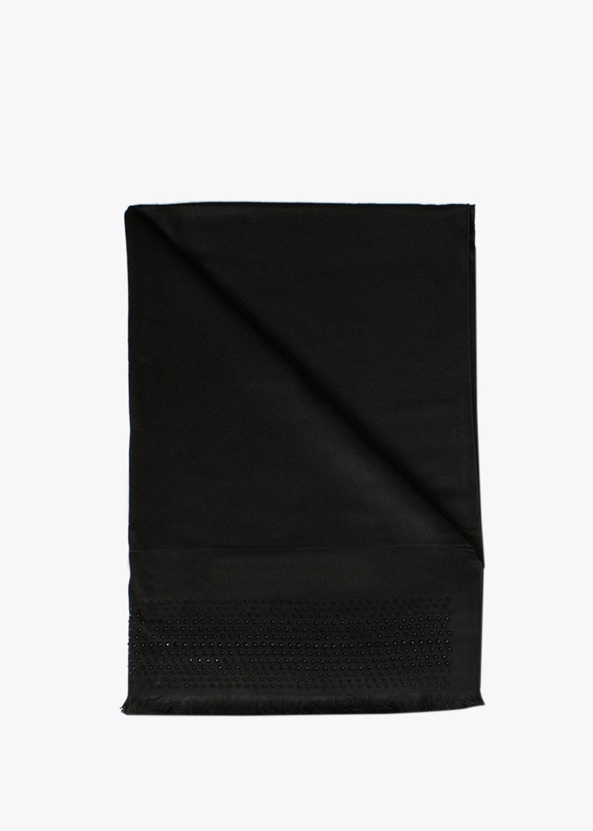Black Jewel Embellished Pashmina Scarf