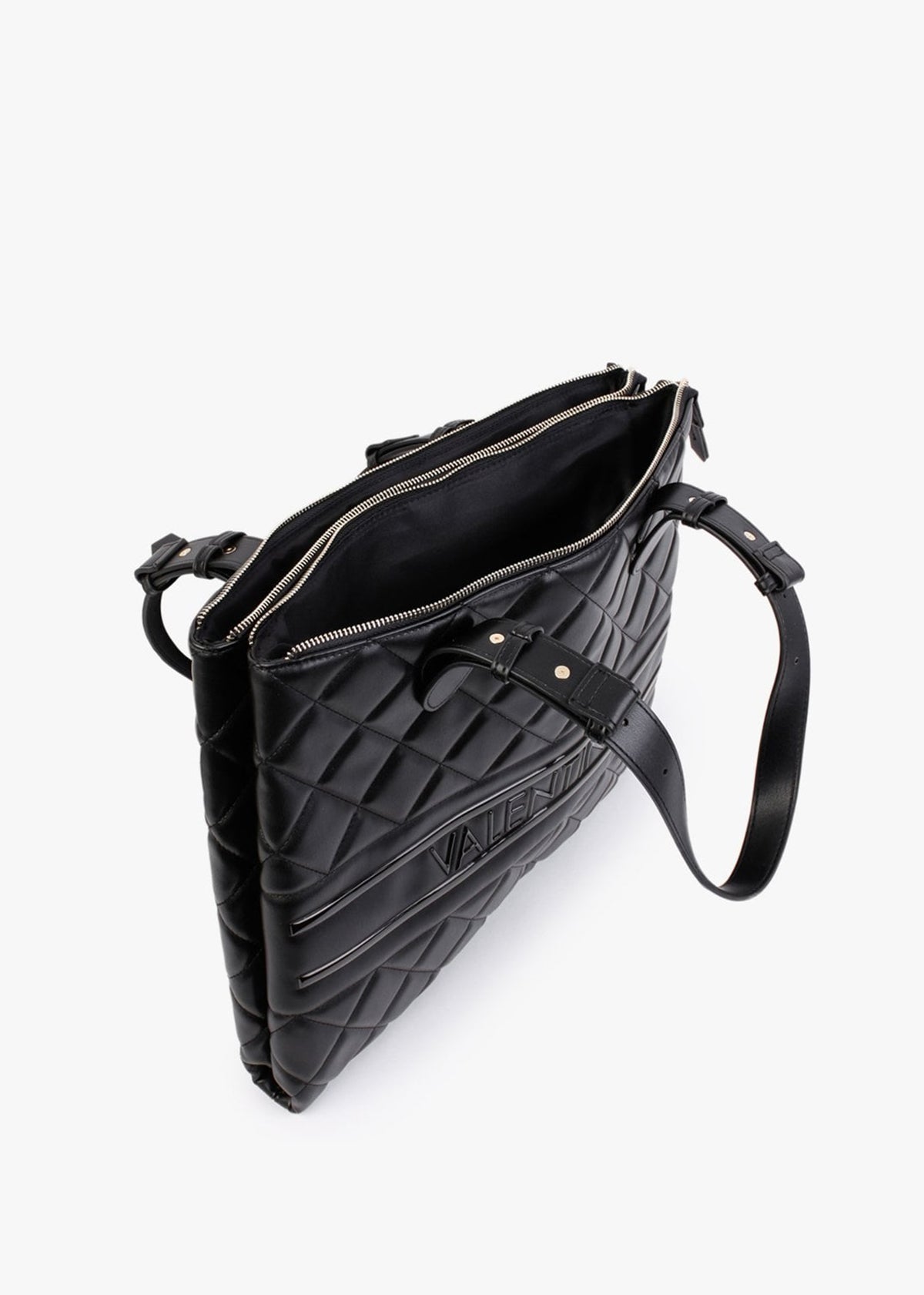 Ada Black Quilted Shopper Bag
