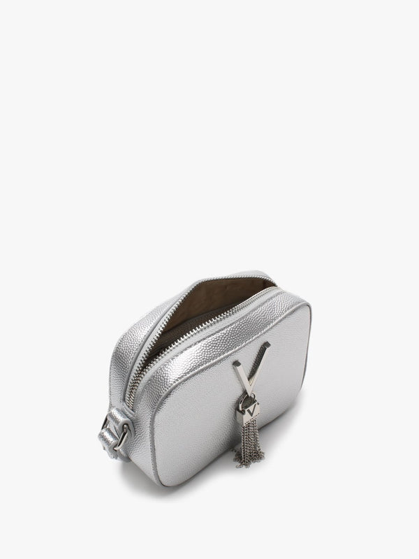 Divina Argento Pebbled Camera Bag