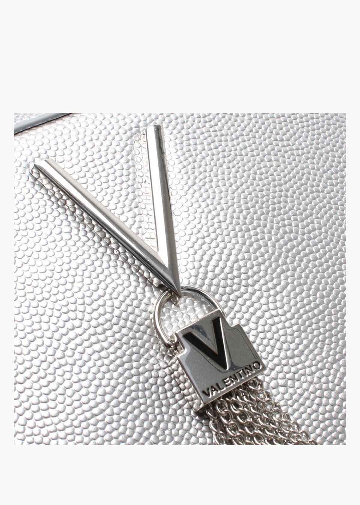 Divina Argento Pebbled Camera Bag