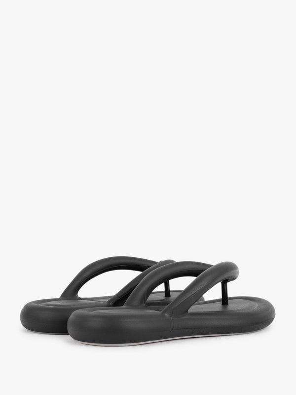 Free Vegan Black Flip Flops