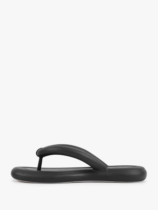 Free Vegan Black Flip Flops