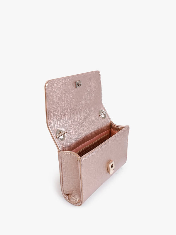 Divina Oro Rosa Pebbled Shoulder Bag