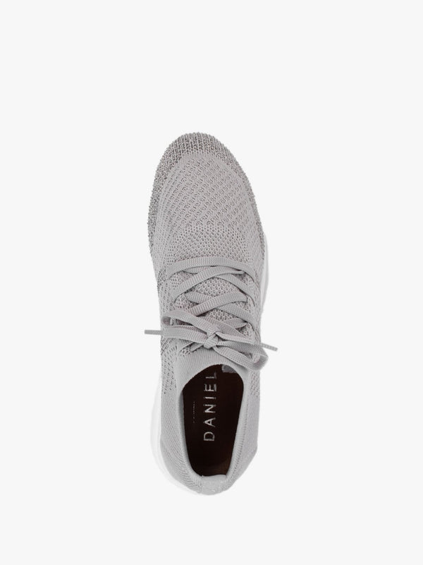 Bucky Grey Sparkle Knitted Trainers