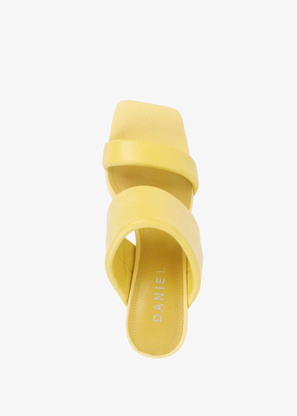 Selegant Yellow Leather Wedge Sandals