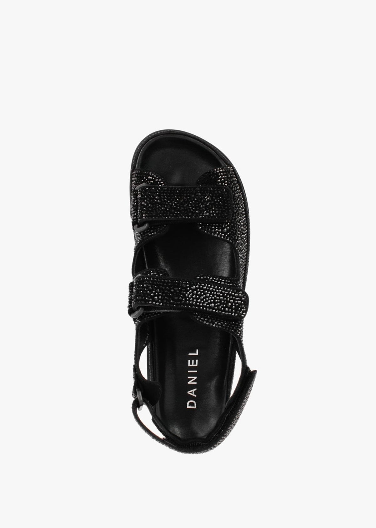 Sissy Black Diamante Embellished Sandals