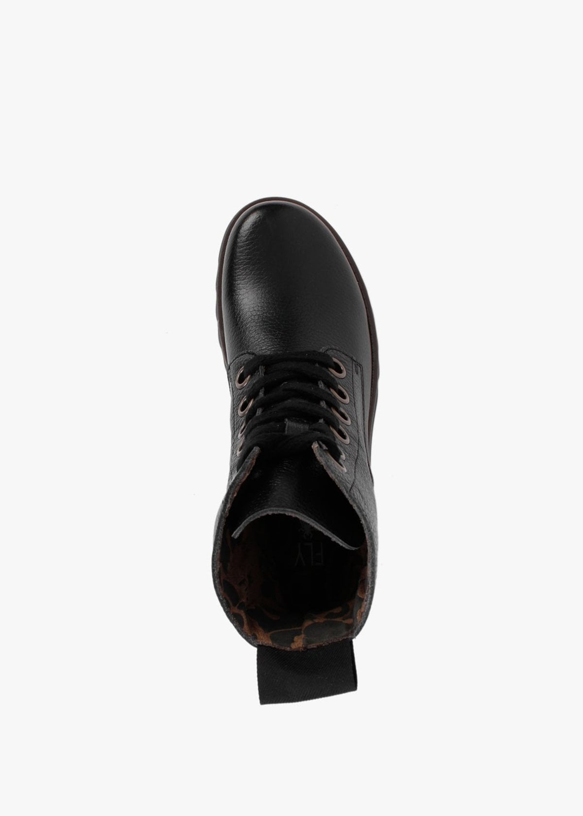 Ragi Black Pebbled Leather Ankle Boots