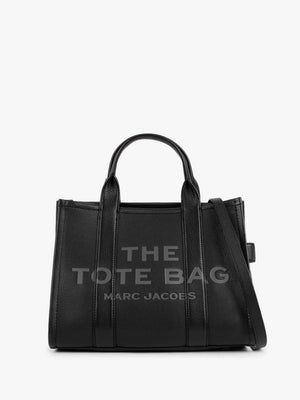 The Leather Medium Black Tote Bag