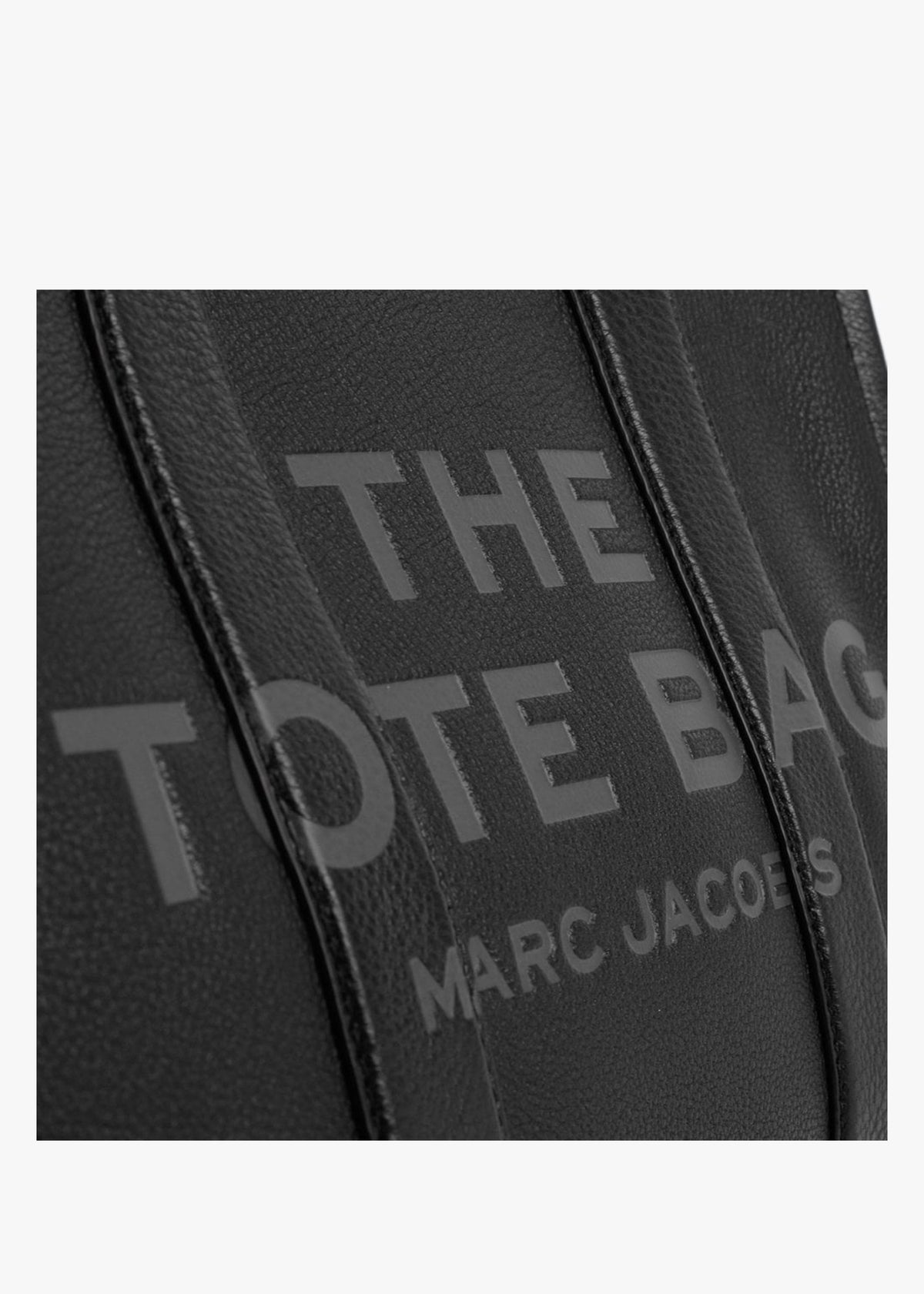 The Leather Medium Black Tote Bag