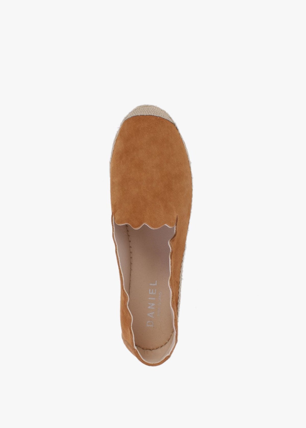 Kora Tan Suede Scalloped Espadrilles