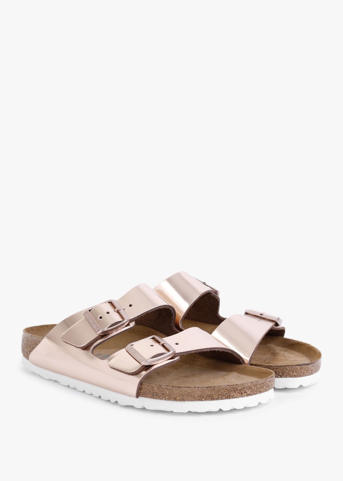 Arizona Soft Foot-Bed Metallic Copper Two Bar Mules