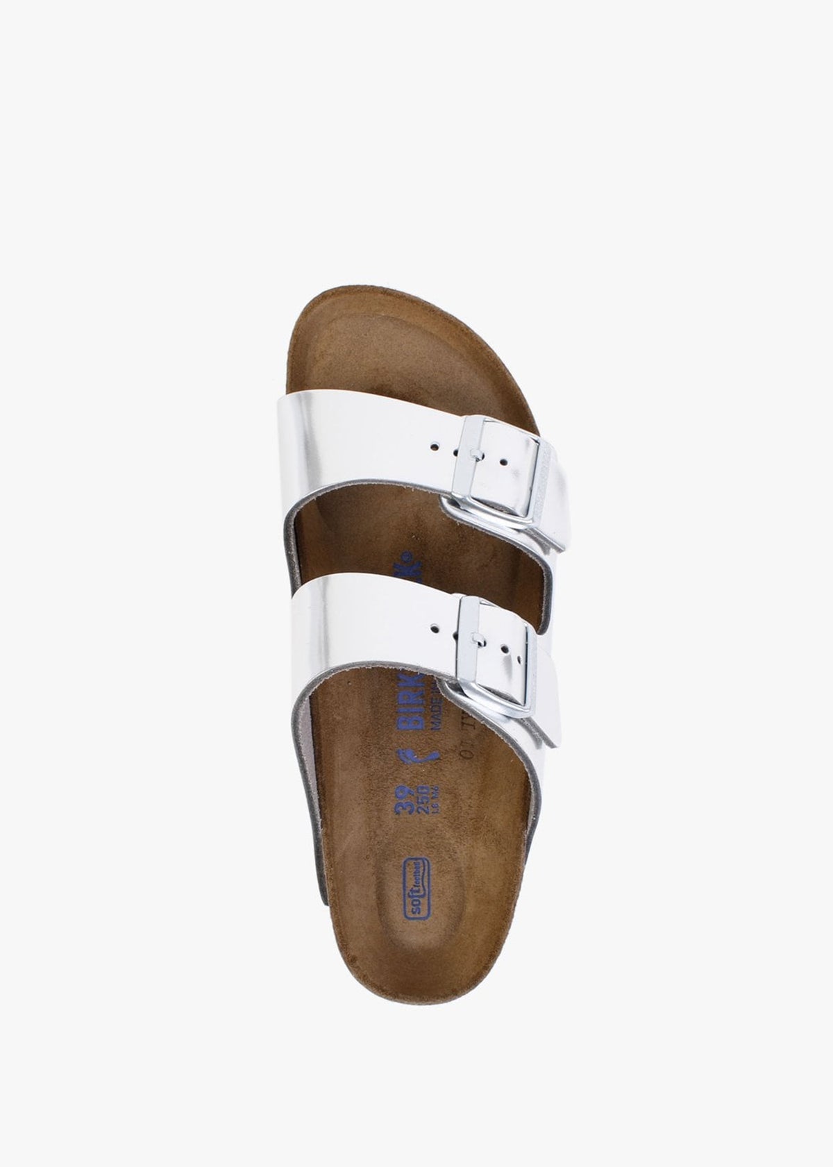 Arizona Soft Foot-Bed Silver Two Bar Mules