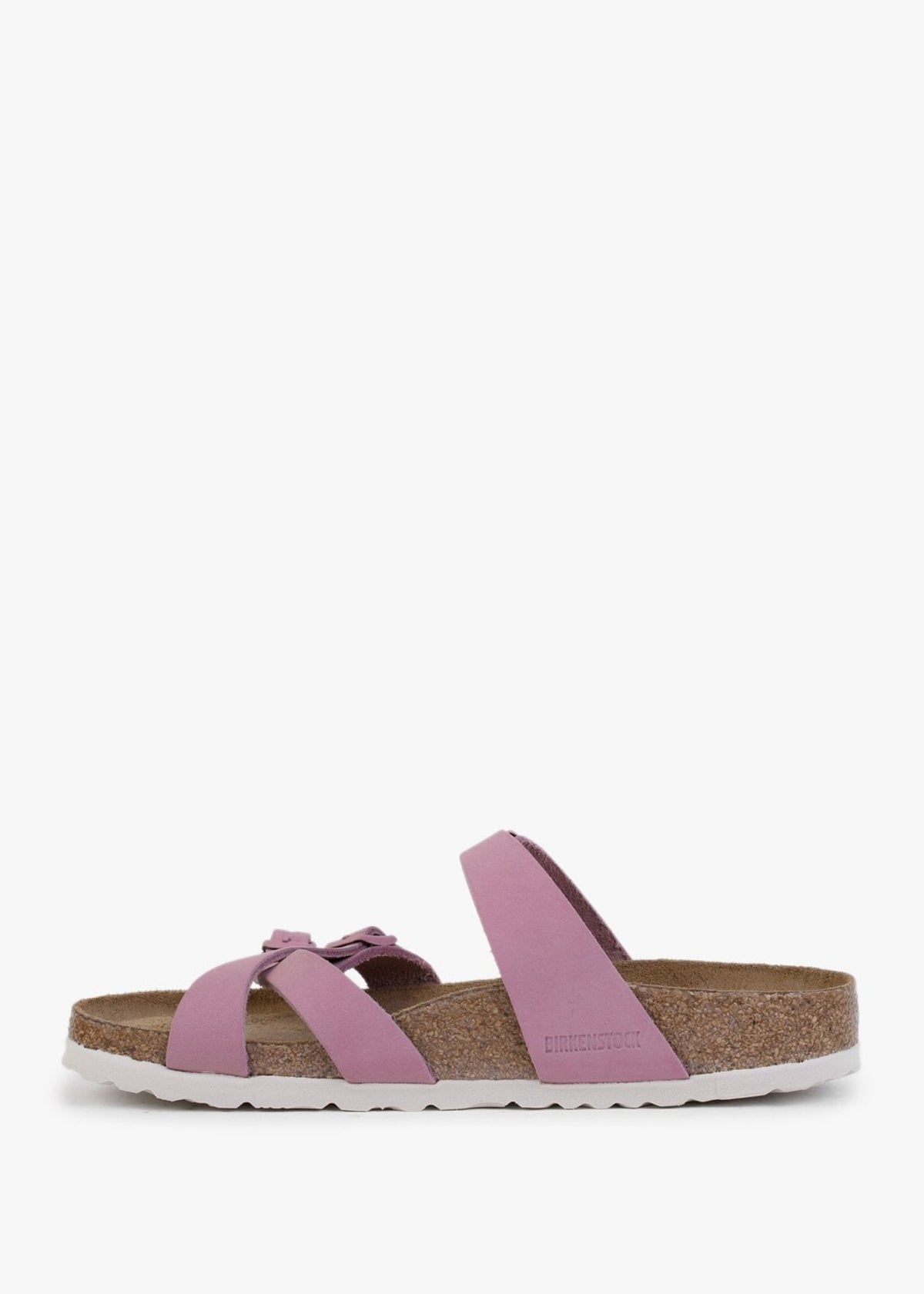 Franca Orchid Nubuck Leather Cross Strap Mules