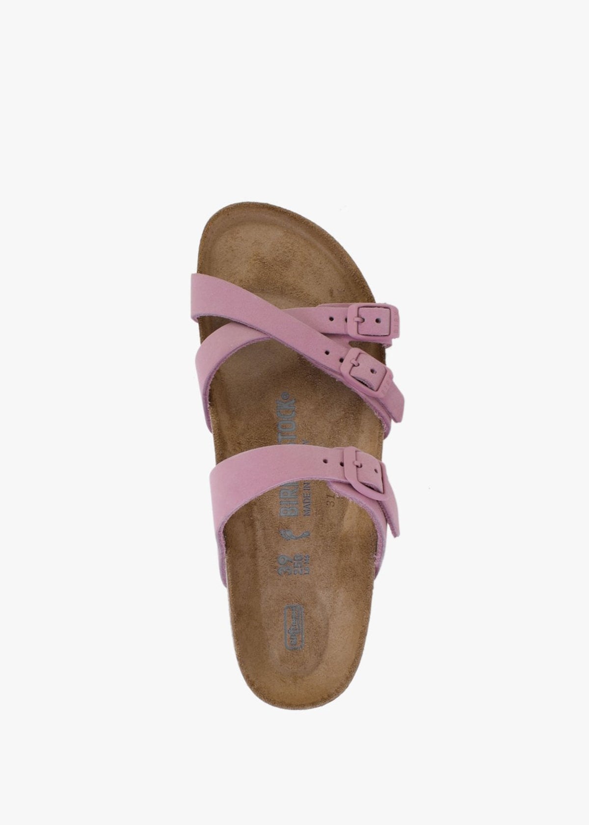 Franca Orchid Nubuck Leather Cross Strap Mules