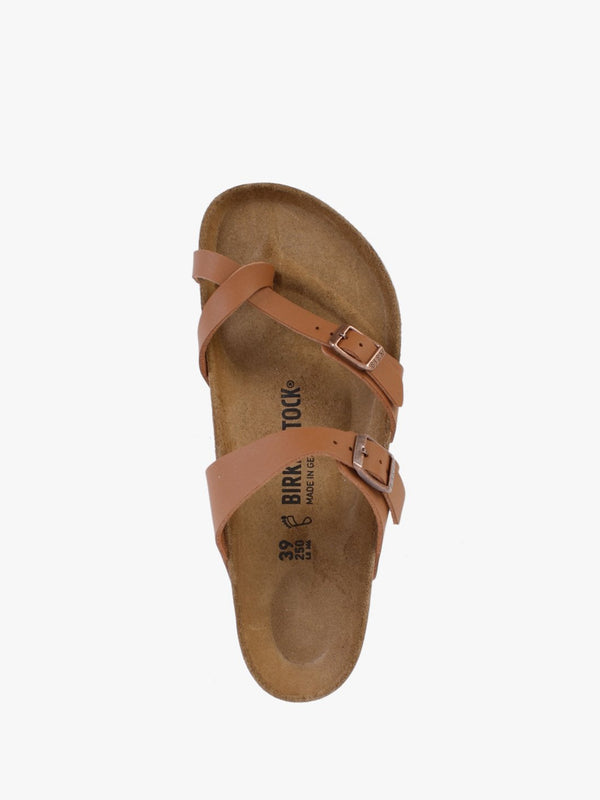 Mayari Ginger Brown Birko-Flor Thong Sandals