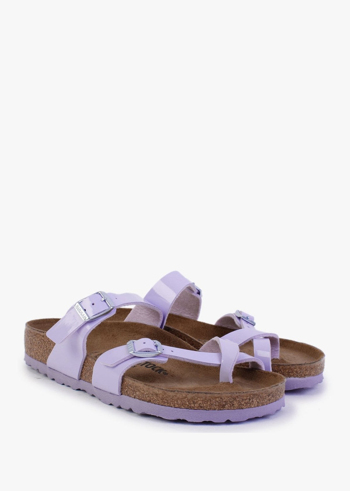 Mayari Purple Fog Patent Birko-Flor Thong Sandals