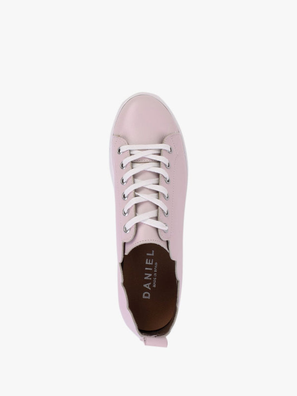 Scallop Pink Leather Trainers