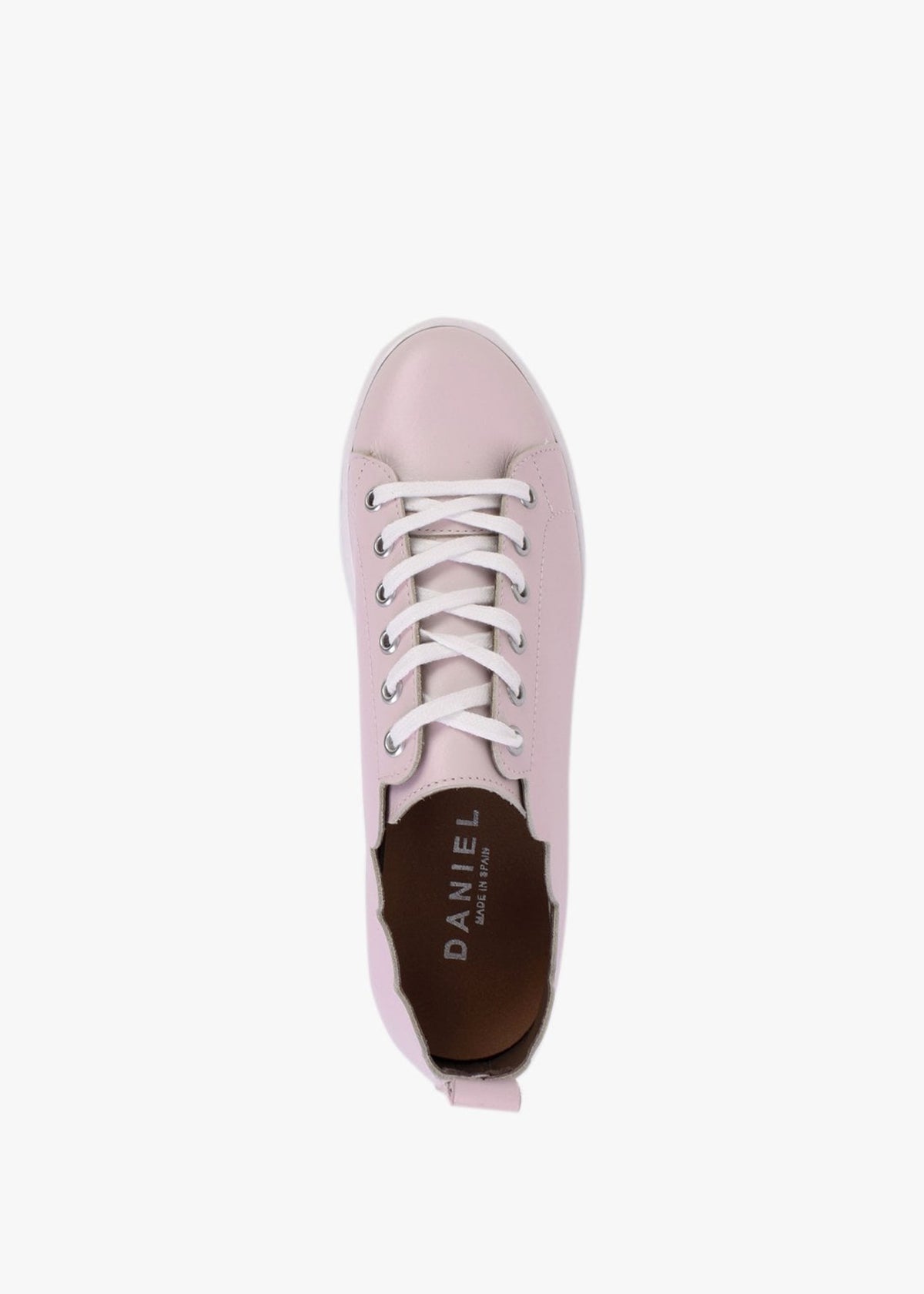 Scallop Pink Leather Trainers