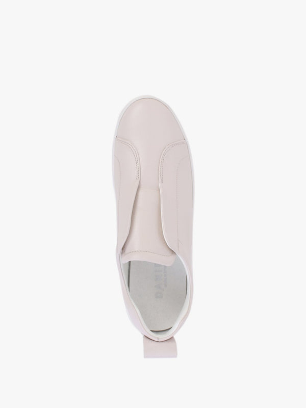 Slippy Beige Leather Laceless Trainers