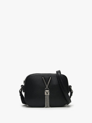 Divina Black Pebbled Camera Bag