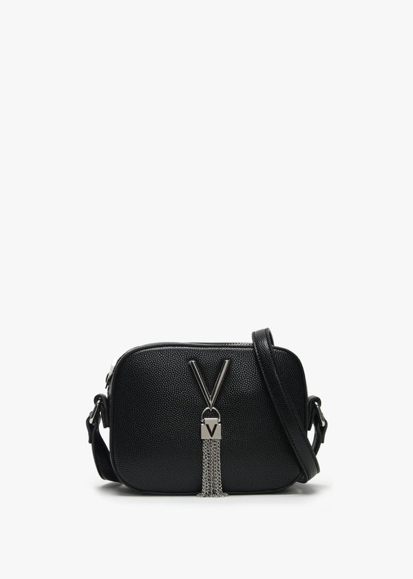 Divina Black Pebbled Camera Bag