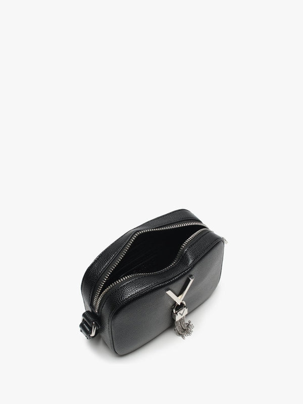 Divina Black Pebbled Camera Bag