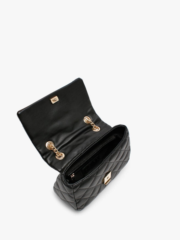 Ocarina Black Quilted Cross-Body Bag