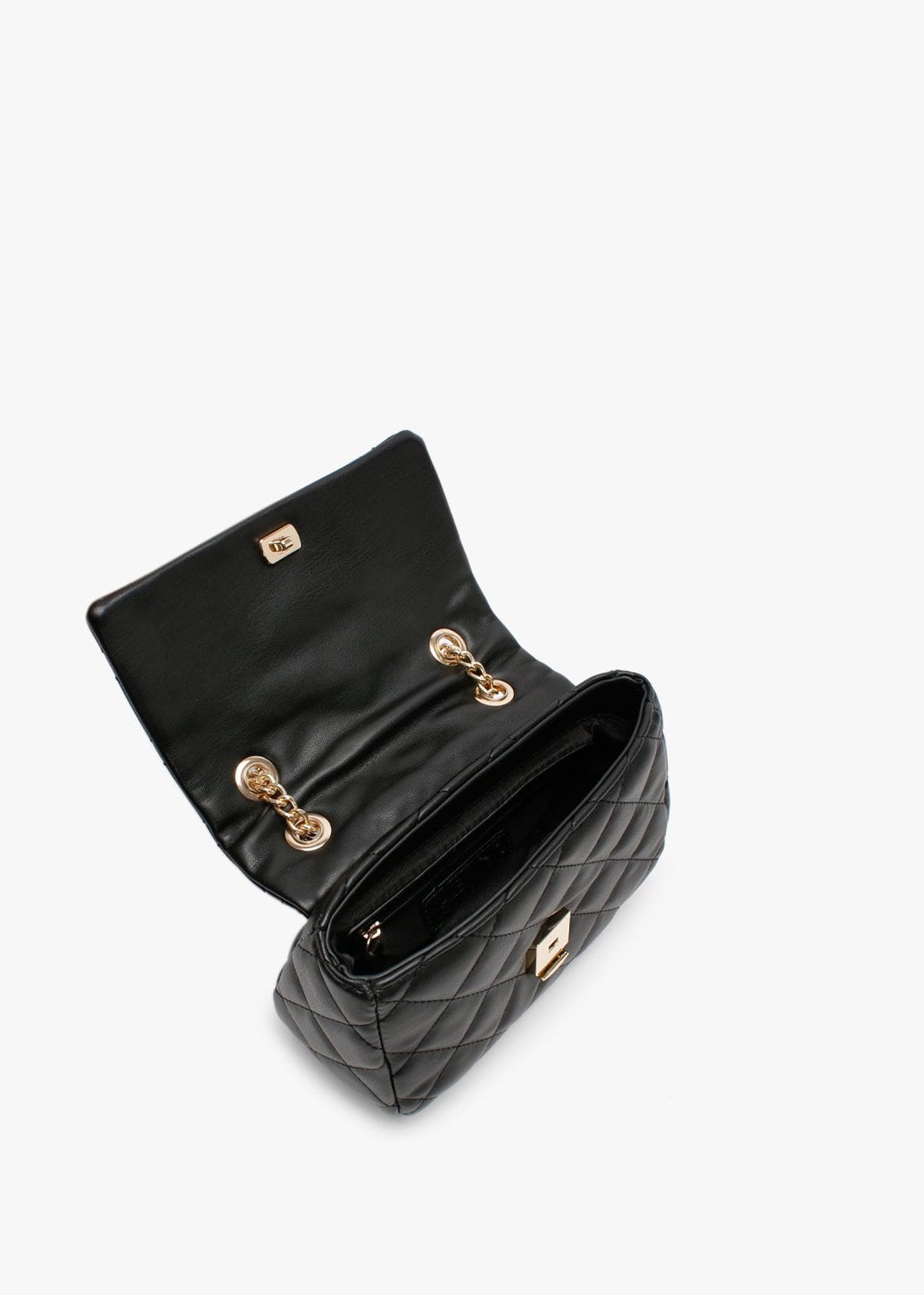 Ocarina Black Quilted Cross-Body Bag