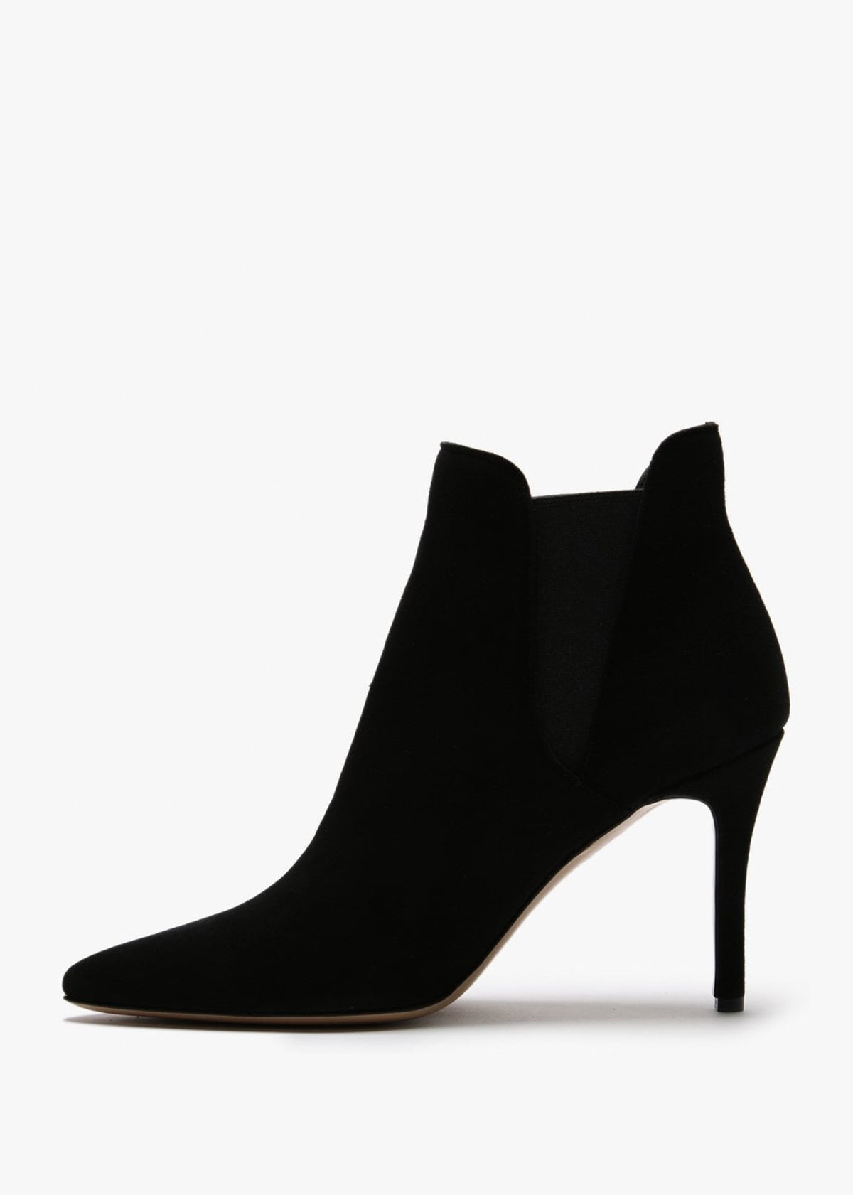 Adril Black Suede Ankle Boots