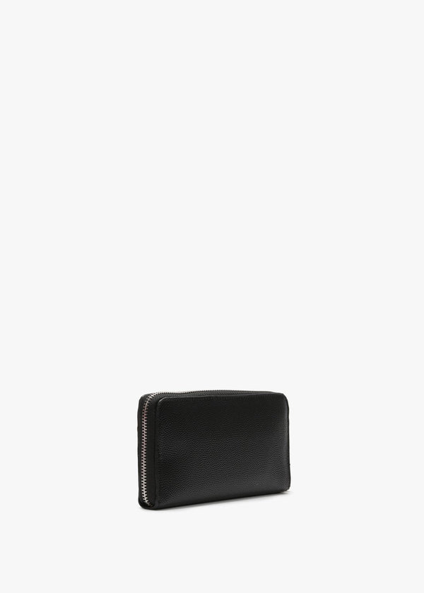 Divina Black Zip Around Wallet