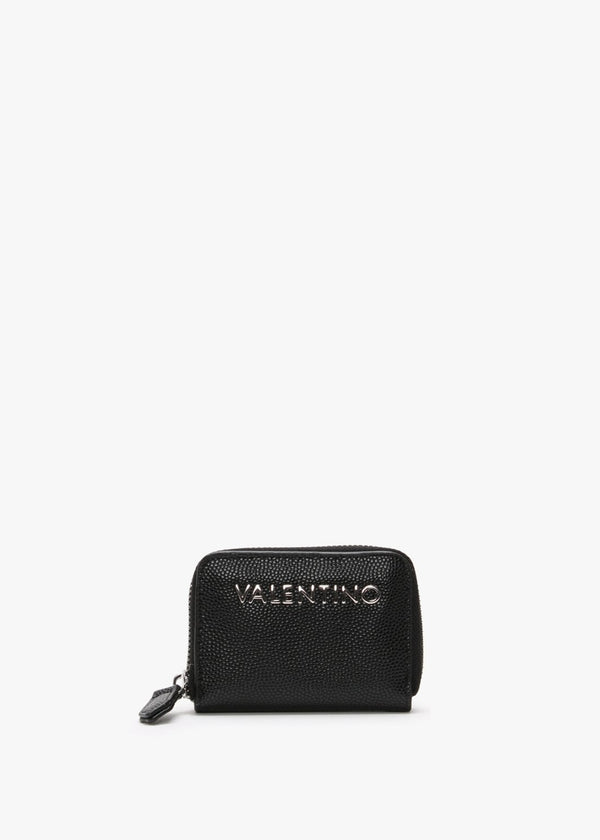 Divina Black Pebbled Coin Purse