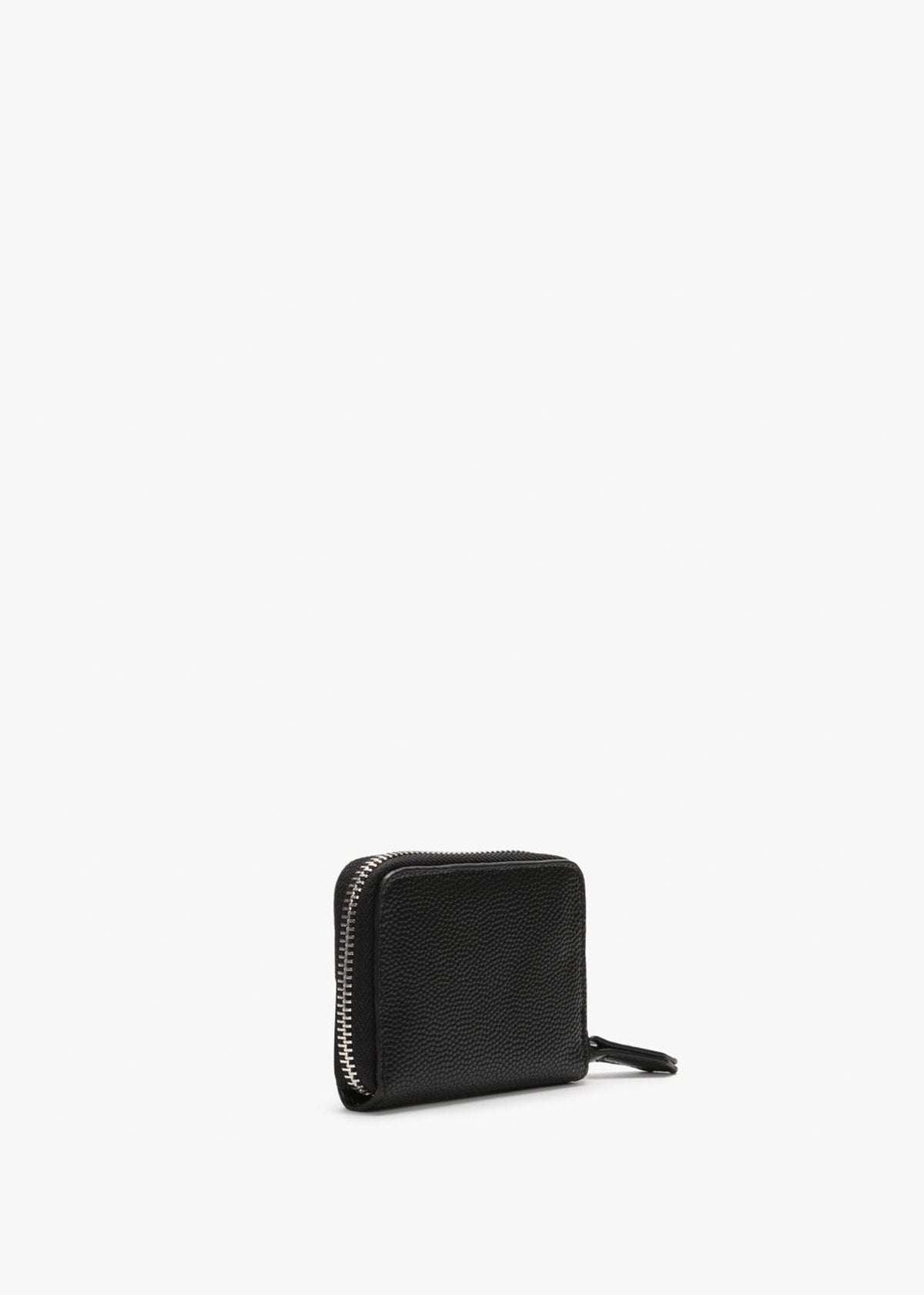 Divina Black Pebbled Coin Purse