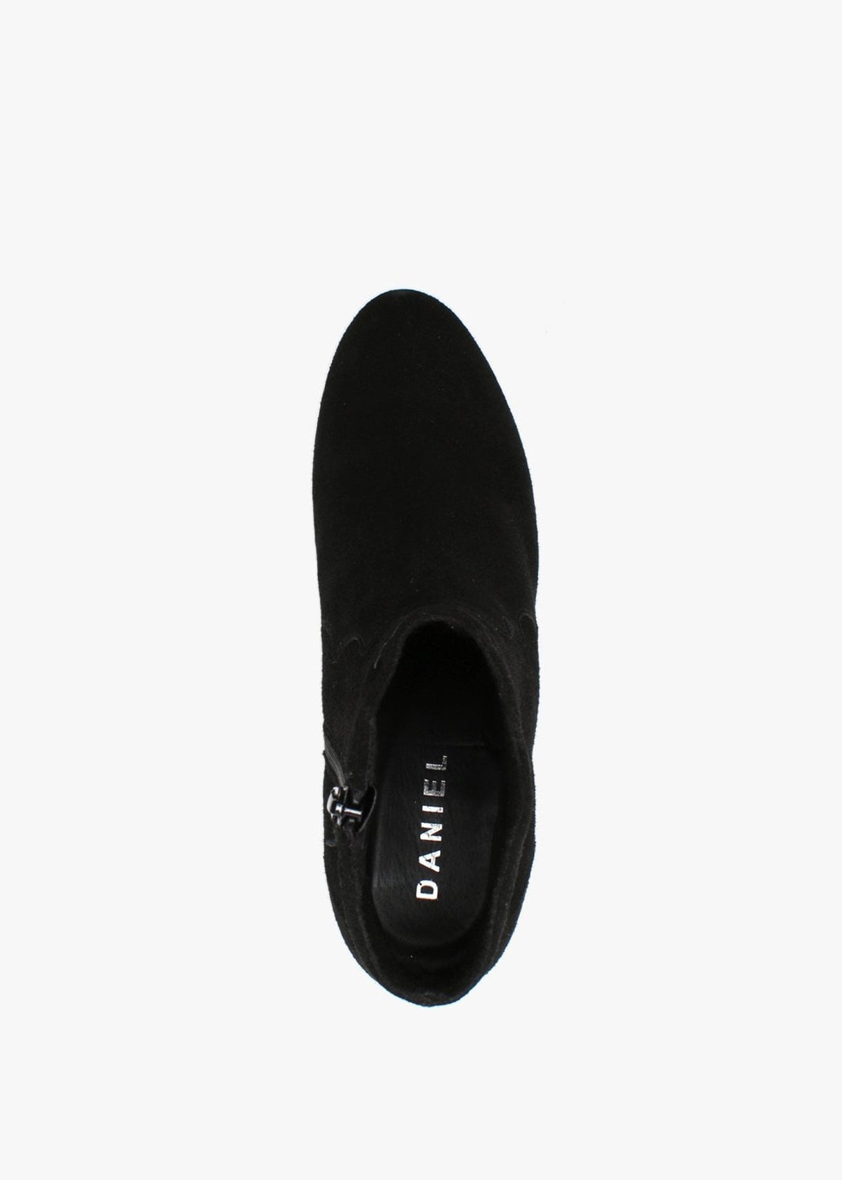 Barara Black Suede Western Ankle Boots