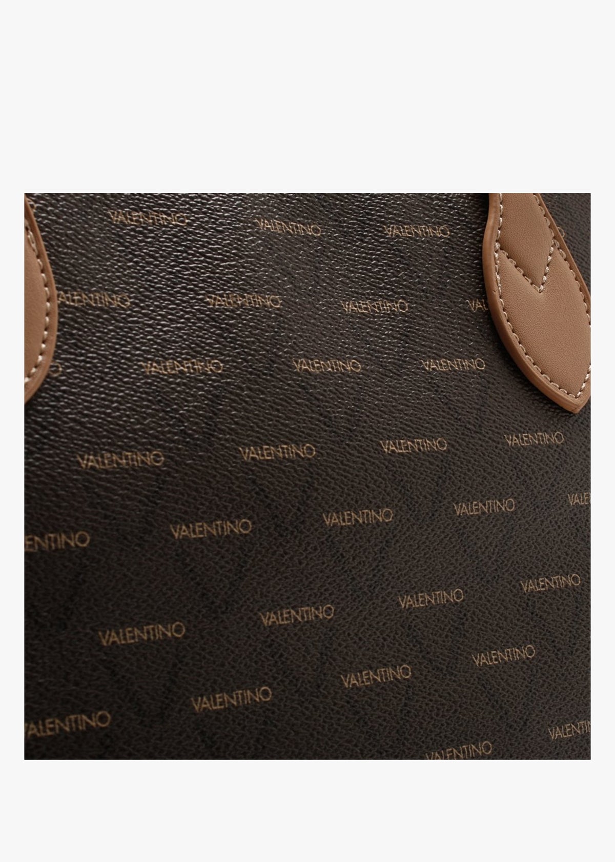 Liuto Tan Repeat Logo Tote Bag