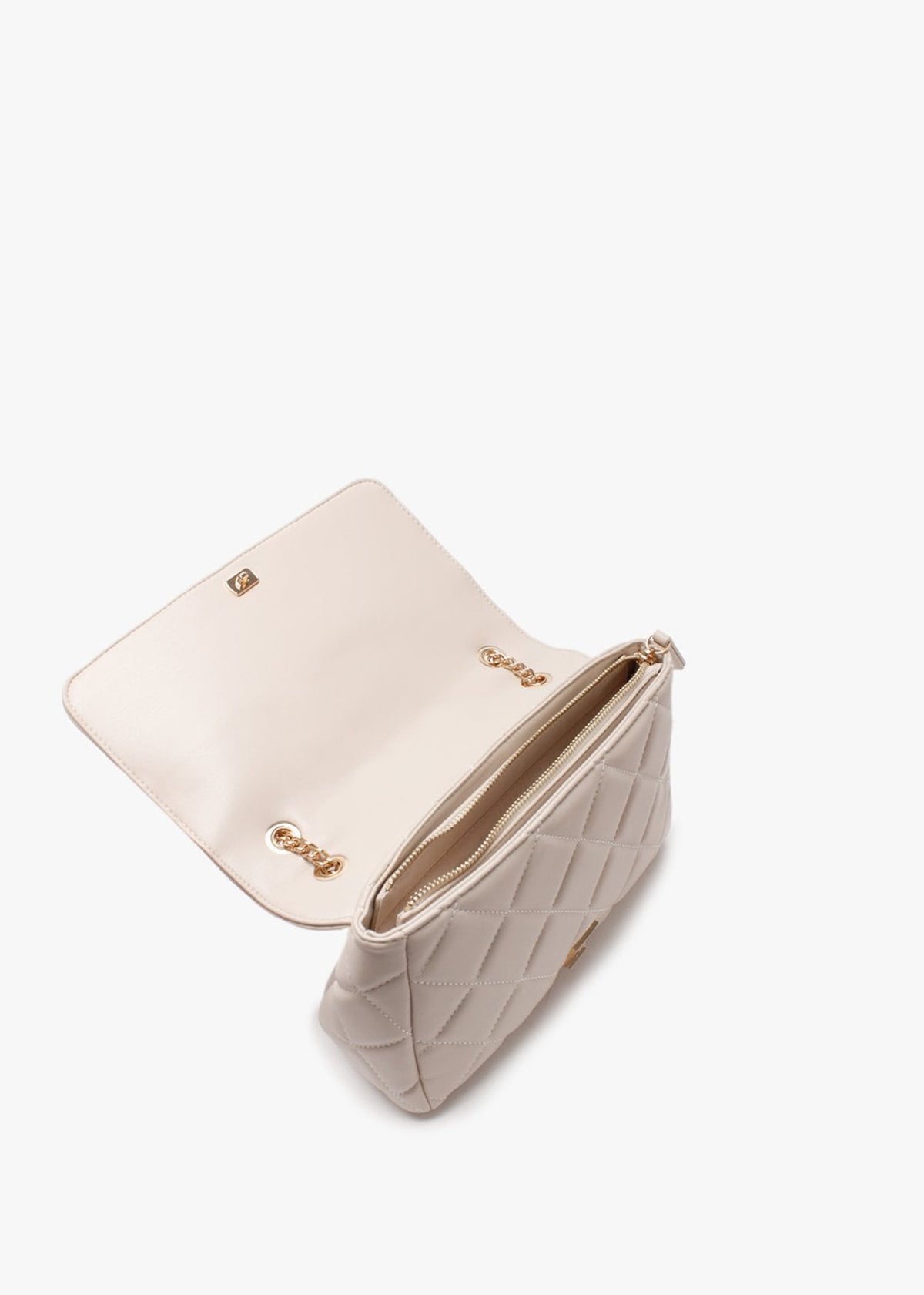 Ocarina Ecru Quilted Satchel Bag