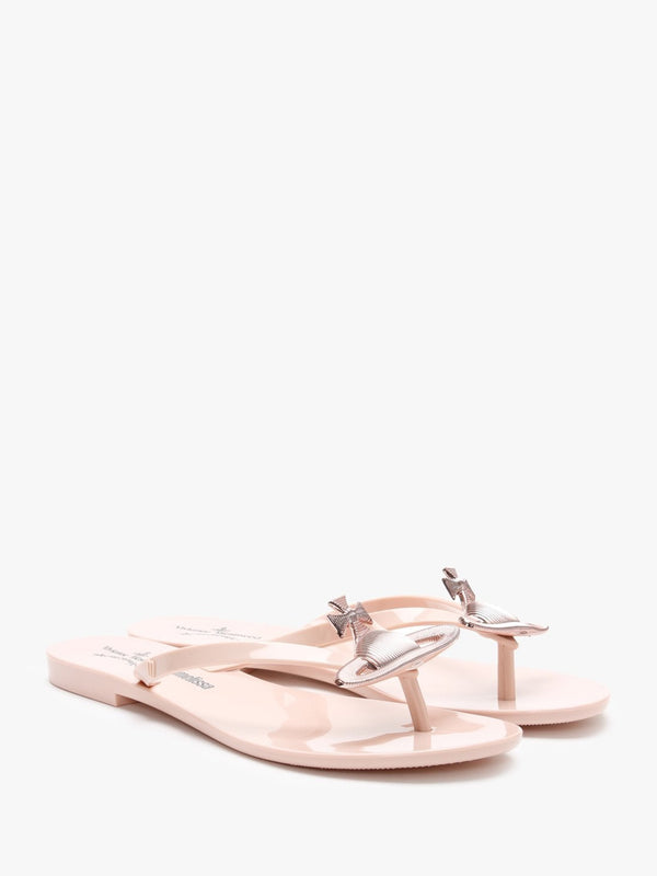 x Melissa Harmonic Orb Blush Flip Flops