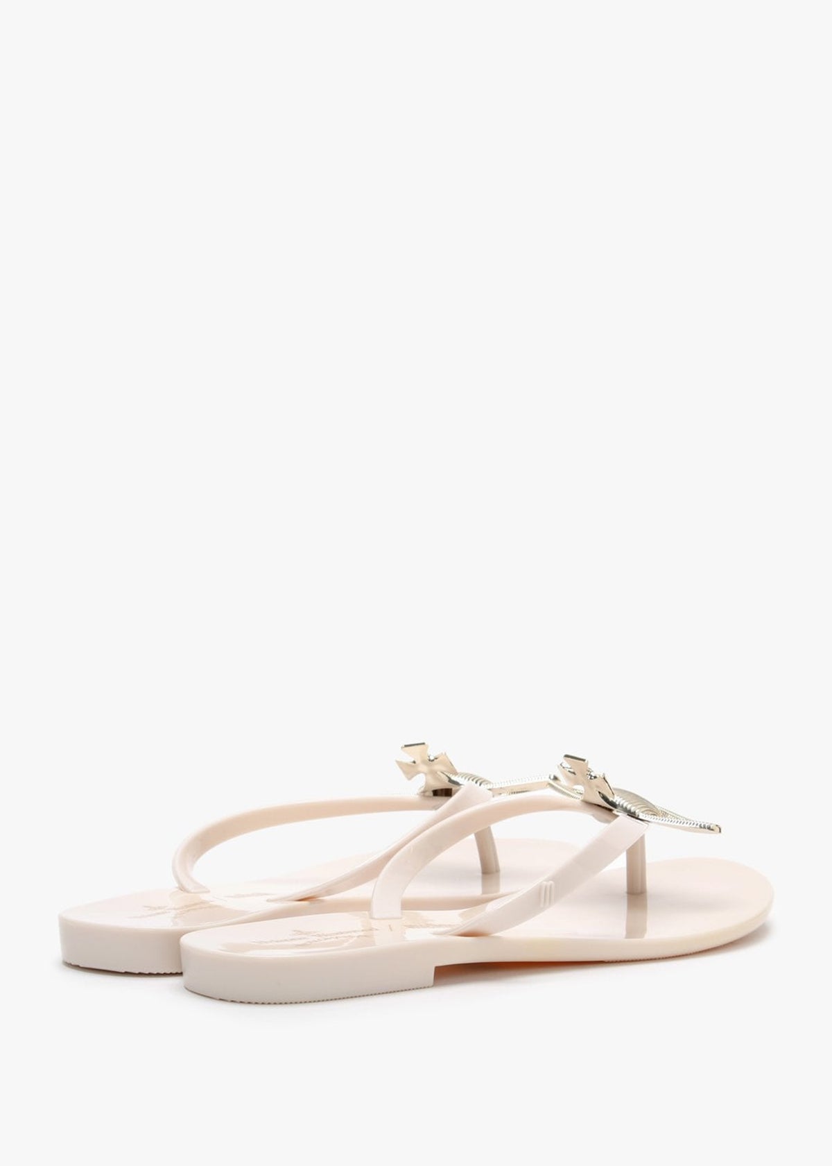 x Melissa Harmonic Orb Ivory Flip Flops