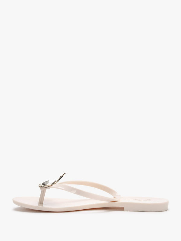 x Melissa Harmonic Orb Ivory Flip Flops